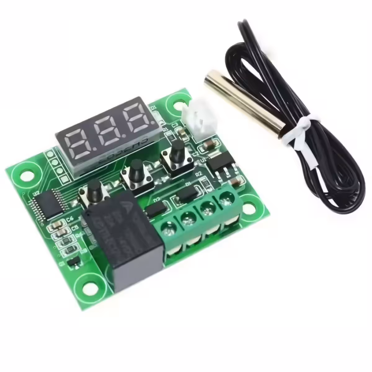 Termostat digital universal 12V cu sonda și releu pentru control temperatură
