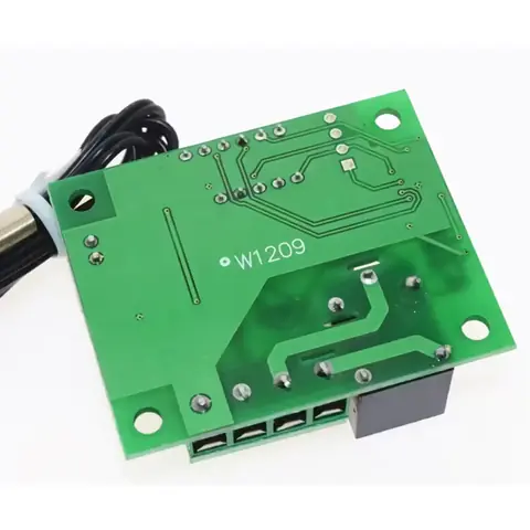 Univerzální digitální elektronický termostat 12V relé 20A s teplotní sondou NOVINKA W1209 lednice s přívěsem akvárium