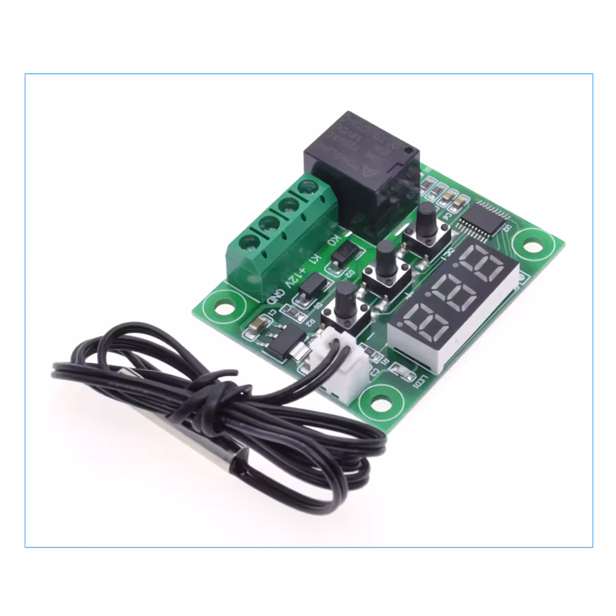 Panou frontal termostat digital Afișaj LED și butoane de control temperatură