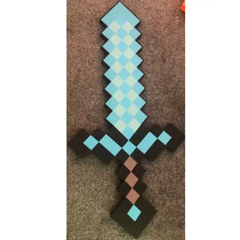 Meč MINECRAFT diamantová plastová pěna na prodej koupená cena hračky