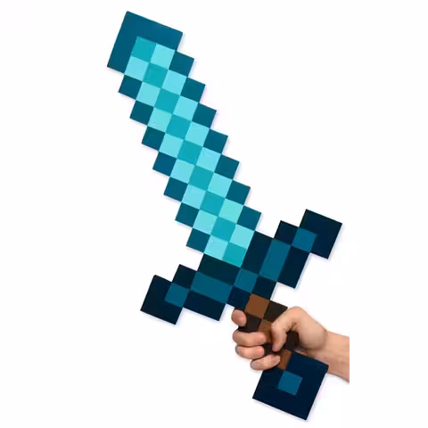 Sabie Minecraft EVA pentru copii Jucărie sigură pentru joacă – sabie Minecraft din spumă durabilă