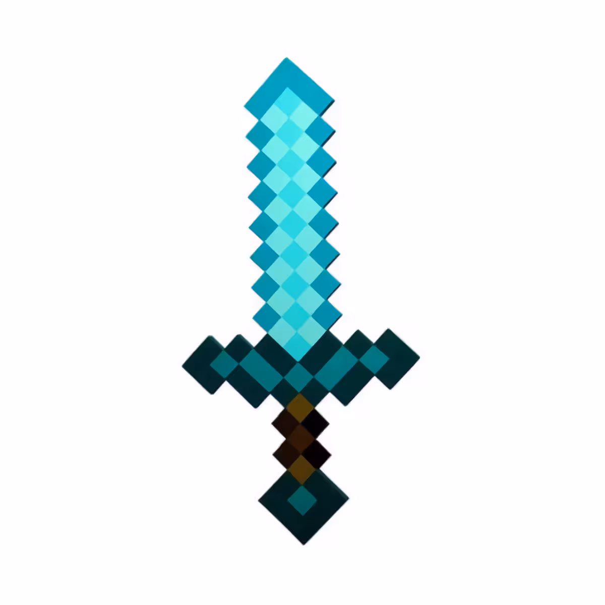 Sabie mare din spumă – stil Minecraft Dimensiune realistă, aspect pixelat – ideală pentru joacă și cadou