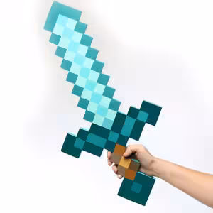 Меч Minecraft диамантена пластмасова пяна за продажба купена играчка цена