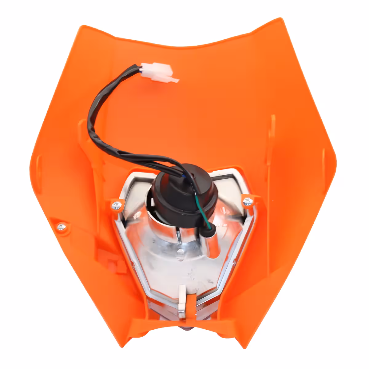 Mască frontală Supermoto cu far LED Design agresiv Streetfighter cu far LED și mască din polipropilenă
