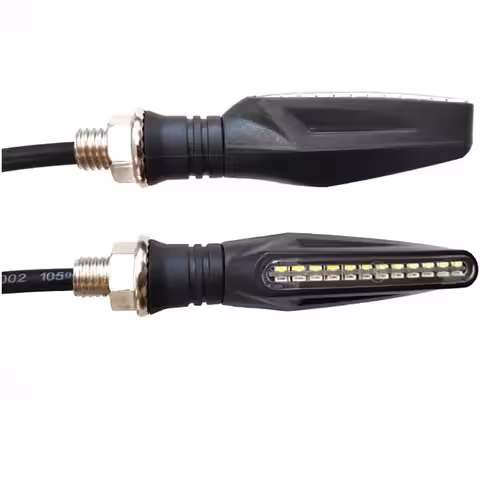 Semnalizare LED dinamică pentru scuter sau ATV Indicatori semnalizare galbenă cu LED pentru ATV și scuter