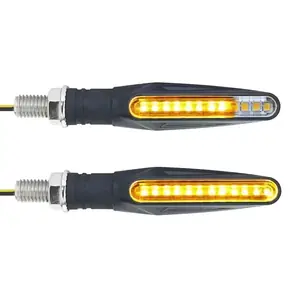 Semnalizatoare moto cu LED galben și efect secvențial