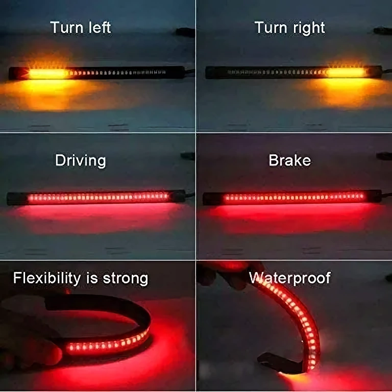 Bandă LED 48 LED-uri pentru stop și semnalizare Lumină combinată pentru frână și semnal pe bandă flexibilă