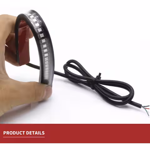 Svetelný pás stopka motorka moto skúter štvorkolka univerzálna flexibilná so 48 LED