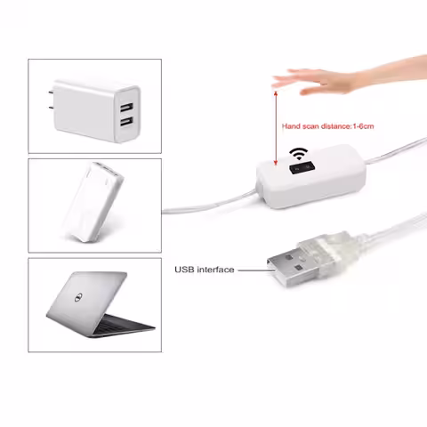 Kallvit LED-remsa med närhetssensor