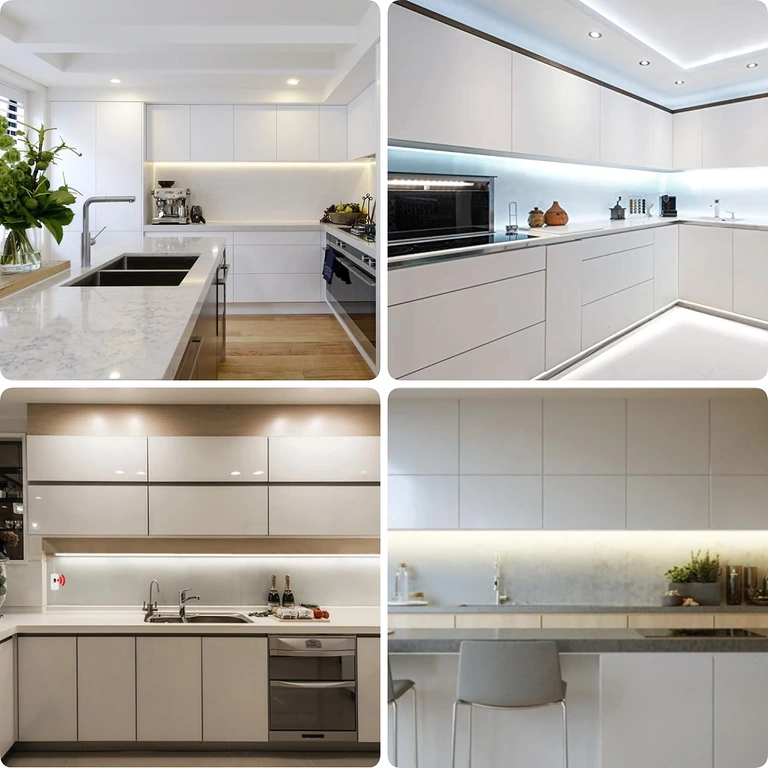 Bandă LED cu senzor pentru montaj sub dulap sau blat