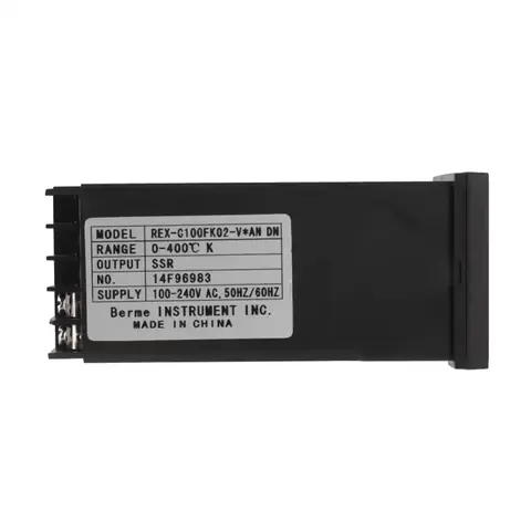 Regulátor TEPLOTY digitální termostat 220V 300 400 stupňů se sondou RELÉ 40A REX C100 elektronický PRŮMYSLOVÝ profi