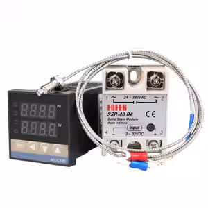 Termostat digital profesional pentru temperaturi până la 400°C cu sondă și releu
