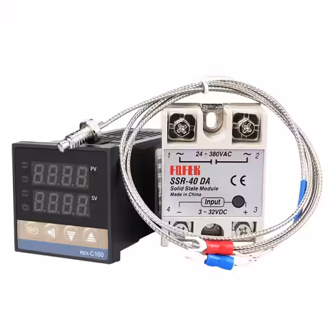 Profesionálny digitálny termostat do 400°C so sondou a relé