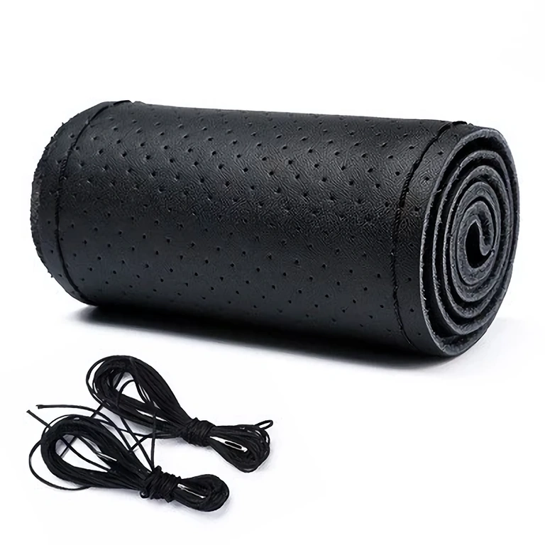 Kézzel varrható kormányvédő készlet – valódi bőr Kormányvédő készlet tűvel és cérnával DIY szereléshez