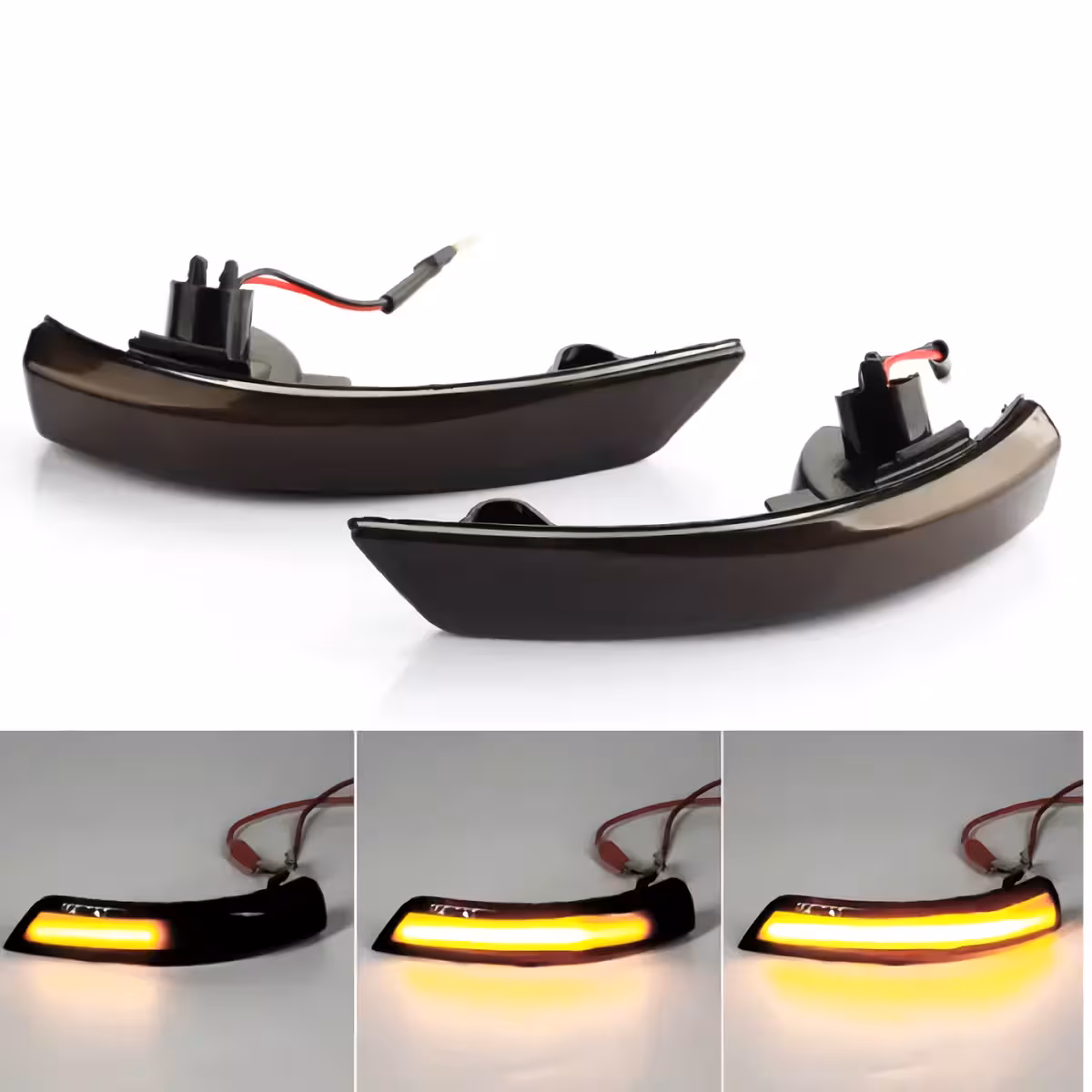 Bandă LED galbenă pentru semnalizare Lumină galbenă 3000K – LED tip 3528 SMD
