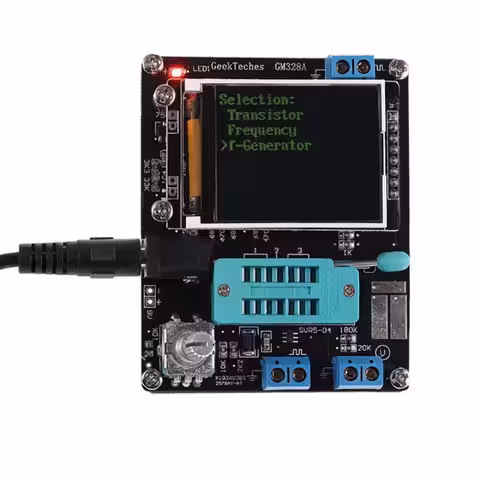 Tester pentru componente SMD afișate pe ecran color