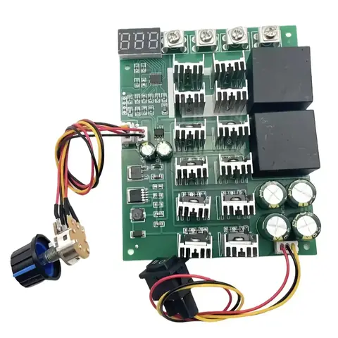 PWM CONTROLLER pro otáčky stejnosměrného motoru variátor rychlosti napětí REGULÁTOR OTÁČEK stejnosměrného motoru 60A 12V 24V 36V 48V