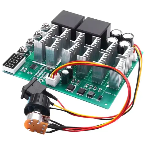 PWM CONTROLLER pro otáčky stejnosměrného motoru variátor rychlosti napětí REGULÁTOR OTÁČEK stejnosměrného motoru 60A 12V 24V 36V 48V