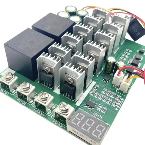 PWM CONTROLLER pro otáčky stejnosměrného motoru variátor rychlosti napětí REGULÁTOR OTÁČEK stejnosměrného motoru 60A 12V 24V 36V 48V