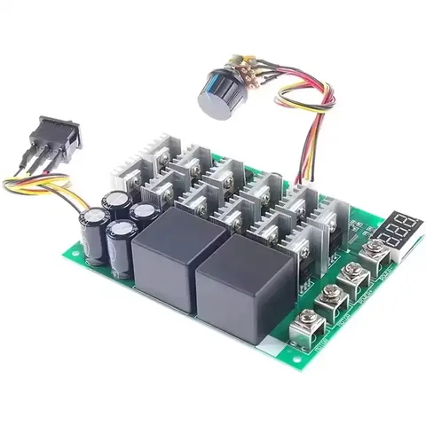 PWM CONTROLLER pro otáčky stejnosměrného motoru variátor rychlosti napětí REGULÁTOR OTÁČEK stejnosměrného motoru 60A 12V 24V 36V 48V