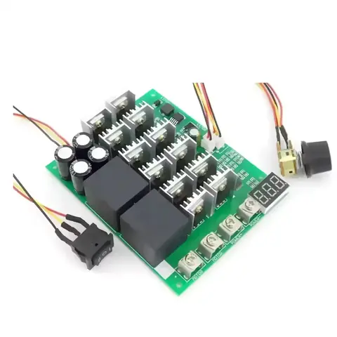 PWM CONTROLLER pro otáčky stejnosměrného motoru variátor rychlosti napětí REGULÁTOR OTÁČEK stejnosměrného motoru 60A 12V 24V 36V 48V