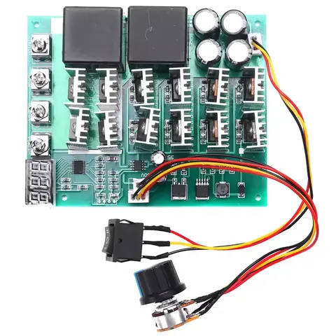 PWM CONTROLLER pro otáčky stejnosměrného motoru variátor rychlosti napětí REGULÁTOR OTÁČEK stejnosměrného motoru 60A 12V 24V 36V 48V