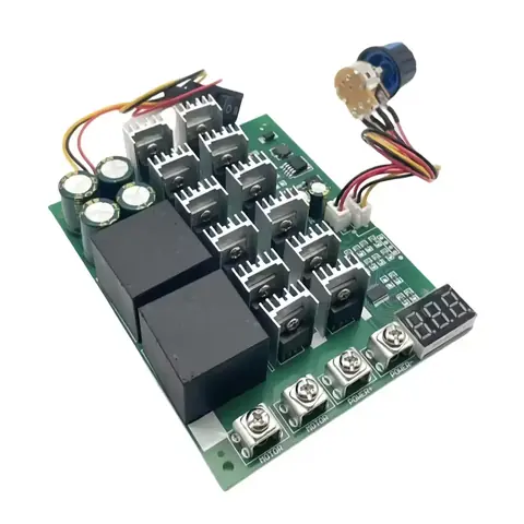 PWM CONTROLLER pro otáčky stejnosměrného motoru variátor rychlosti napětí REGULÁTOR OTÁČEK stejnosměrného motoru 60A 12V 24V 36V 48V