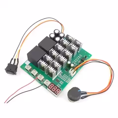 PWM modul s percentuálnym displejom pre reguláciu otáčok DC motorov