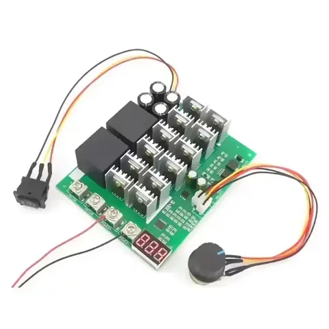 PWM CONTROLLER pro otáčky stejnosměrného motoru variátor rychlosti napětí REGULÁTOR OTÁČEK stejnosměrného motoru 60A 12V 24V 36V 48V