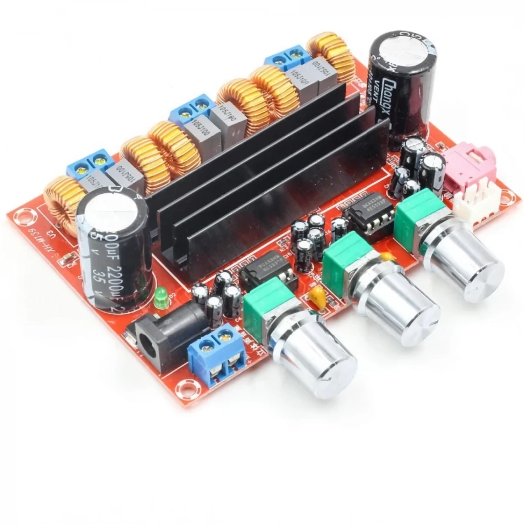 Стерео усилвател 2.1 TPA3116D2 – 2x50W + 100W субуфер клас D, аудио модул