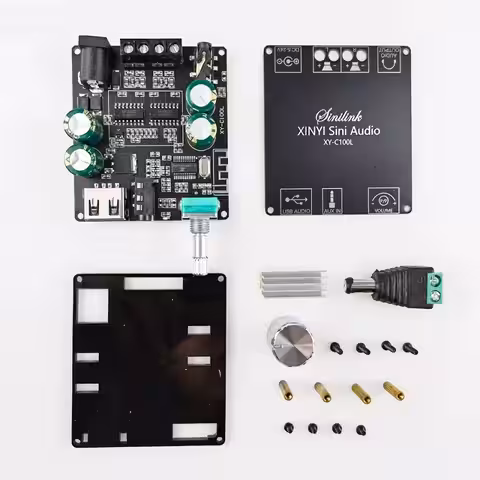 Kit audio DIY cu amplificator stereo Bluetooth