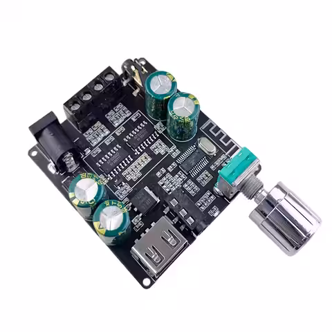 Modul amplificator audio cu Bluetooth, AUX și USB