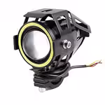 Proiector LED tip U7 cu Angel Eyes pentru motociclete, ATV, trotinete, auto