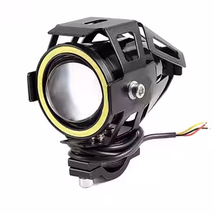 Proiector LED tip U7 cu Angel Eyes pentru motociclete, ATV, trotinete, auto