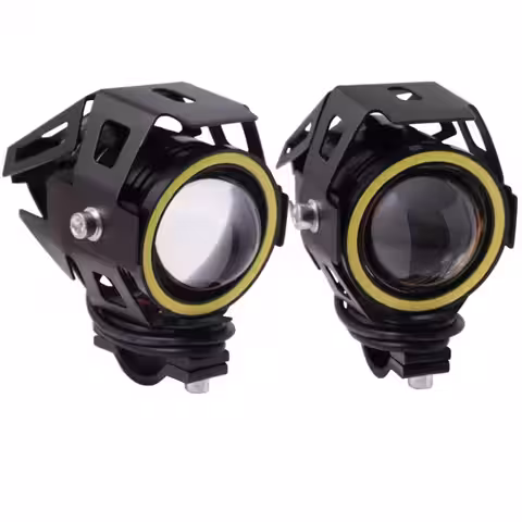 Lumina LED pentru motocicletă cu funcții fază lungă, scurtă și stroboscop