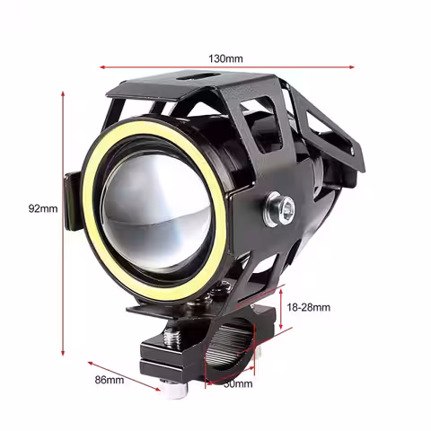Imagine cu dimensiunile exacte ale proiectoarelor LED U7 – lungime, lățime, înălțime