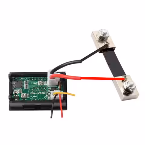 Noggrann ampèremätare med shunt för höga strömmar