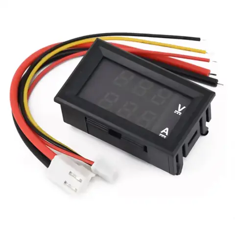 Ecran dublu LED pentru măsurători electrice auto sau panou
