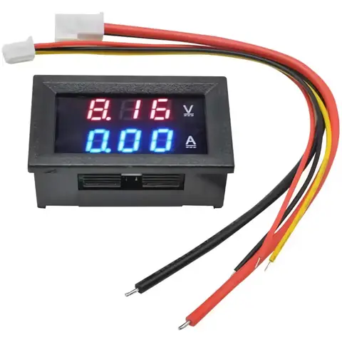 Afișaj digital cu dublu indicator tensiune și curent continuu