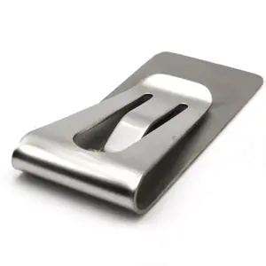 Clema minimalistă din oțel inoxidabil pentru bani și carduri