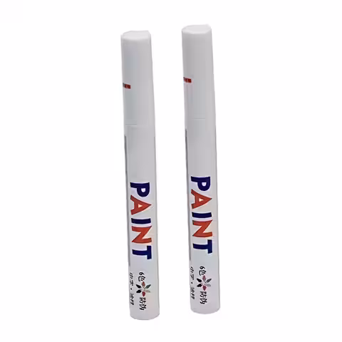 Marker bílý fix na pneumatiky pneumatiky s bílou barvou trvale napsaný