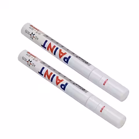 Marker bílý fix na pneumatiky pneumatiky s bílou barvou trvale napsaný