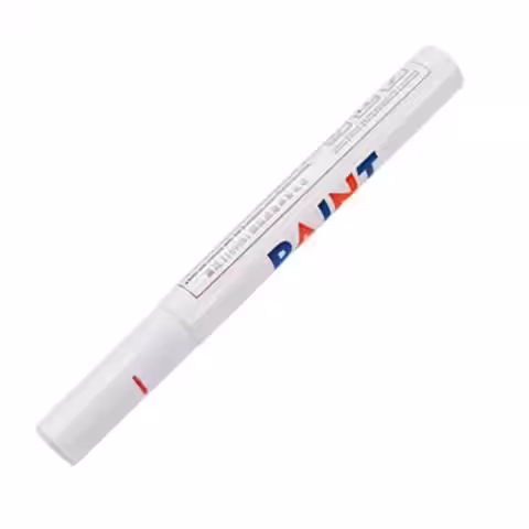 Marker bílý fix na pneumatiky pneumatiky s bílou barvou trvale napsaný