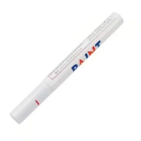 Marker bílý fix na pneumatiky pneumatiky s bílou barvou trvale napsaný