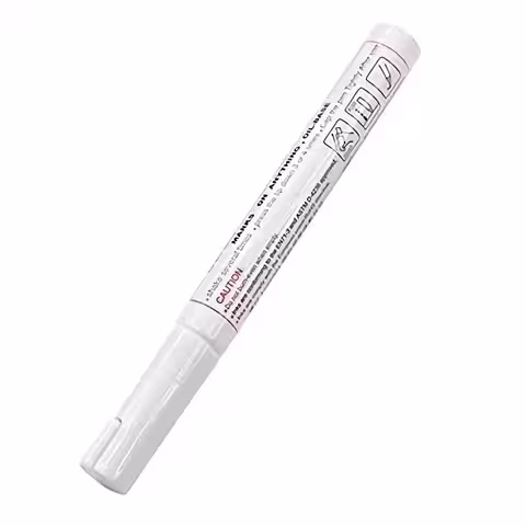 Marker bílý fix na pneumatiky pneumatiky s bílou barvou trvale napsaný