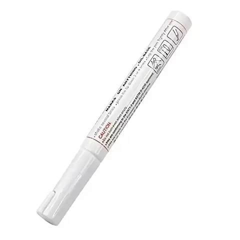 Marker bílý fix na pneumatiky pneumatiky s bílou barvou trvale napsaný