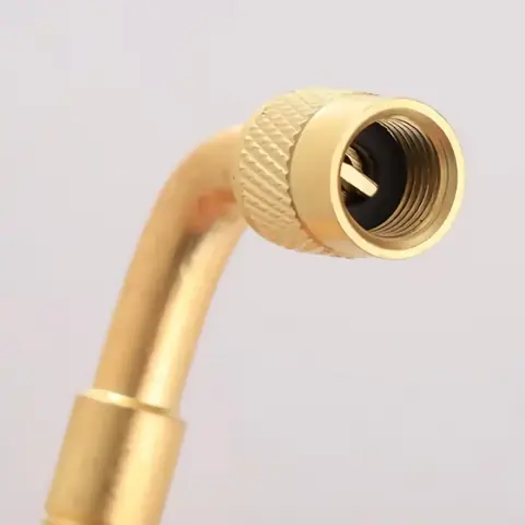 Prelungitor cupru valvă pentru umflare roți Accesoriu universal cu filet pentru valvă standard