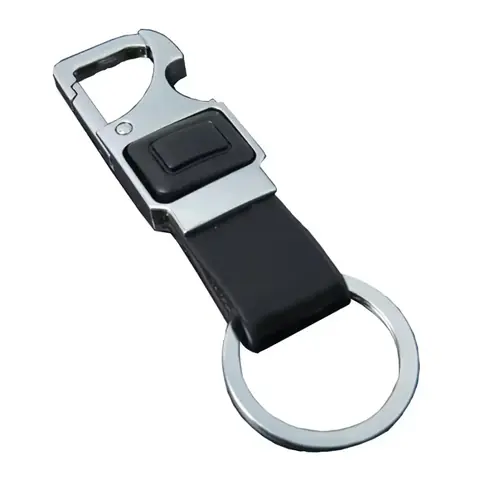 Breloc piele cu lumină LED inclusă și detalii metalice