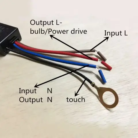 DOTYKOVÝ SPÍNAČ dotykový DIMMER stmívatelný s variabilním nastavením světla lampy