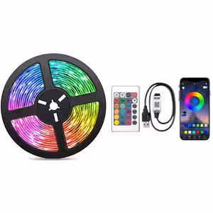 Bandă LED 10m cu senzor de sunet, perfectă pentru TV, gaming și atmosferă relaxantă